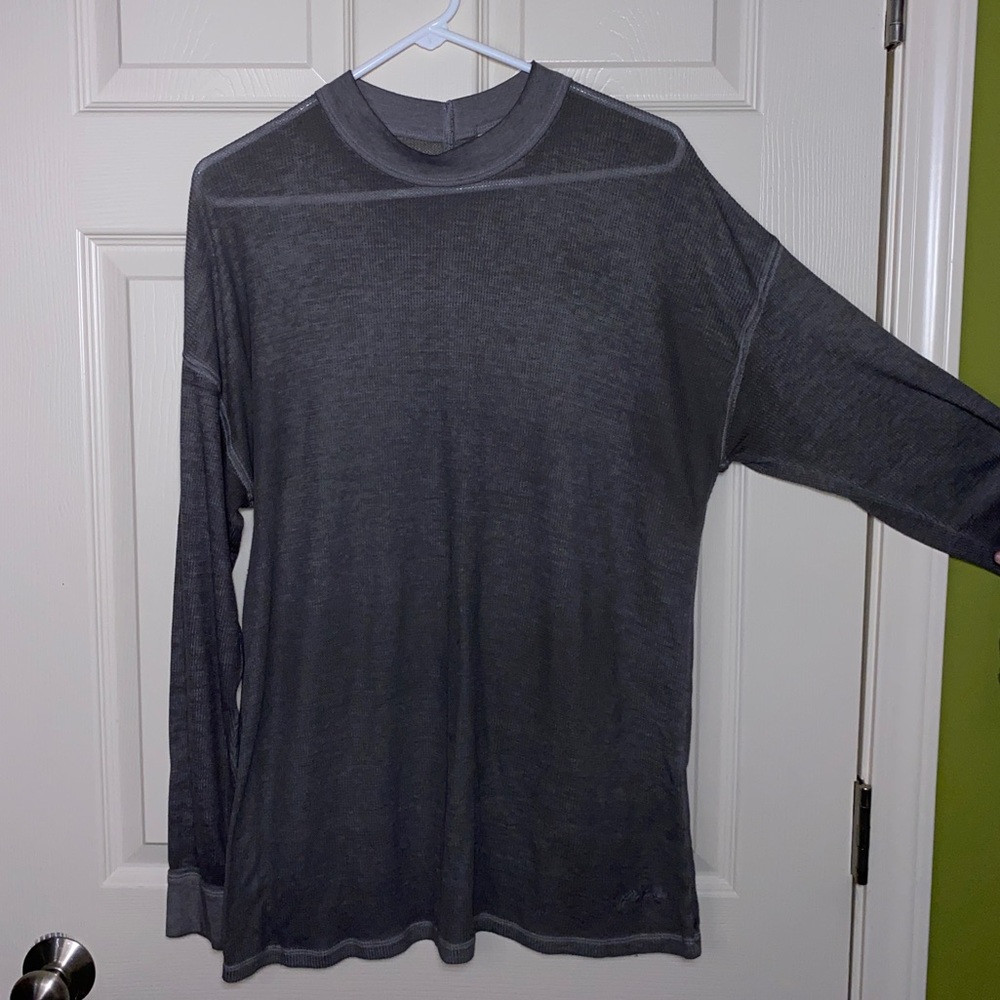 Pink Victoria Secret Small Waffle Thermal PJ Top sz Sm